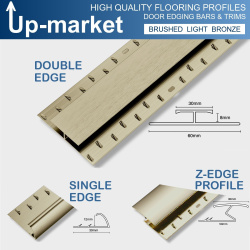 Brushed Light Bronze Premium Door Bar Trims up-market-brushed-light-bronze